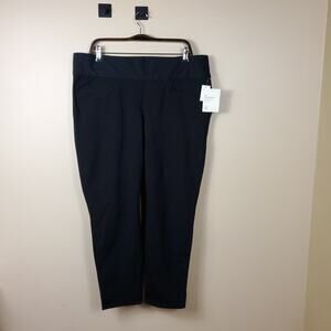 GAP Maternity Demi Double Knit Girlfriend Pants in Black Size 16